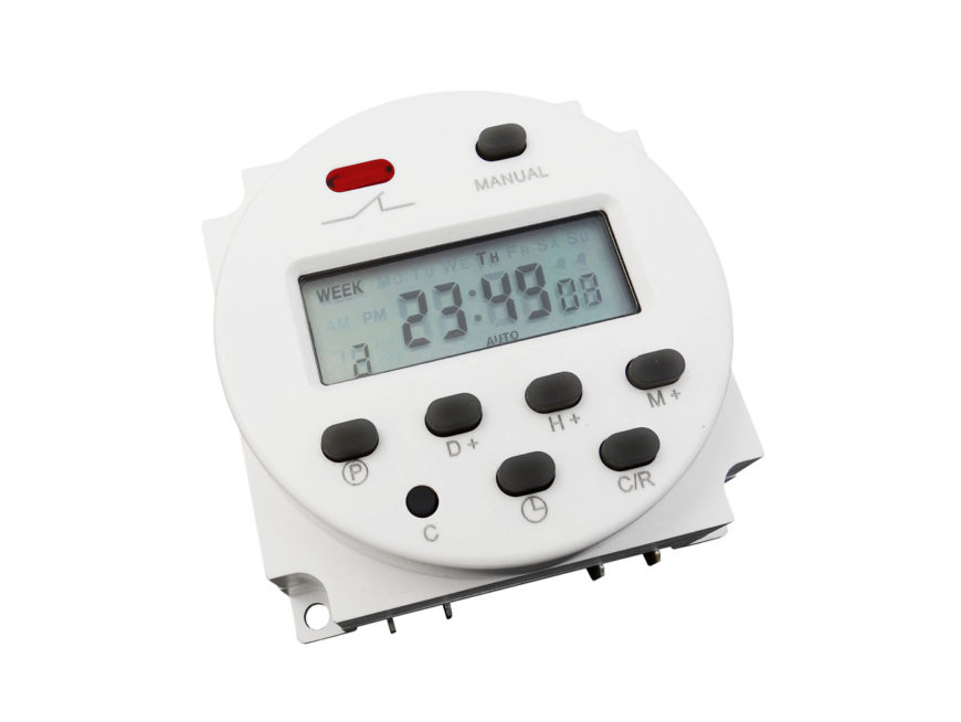 Digital Timer Switch with Led Display, 220250V AC 16A, with battery